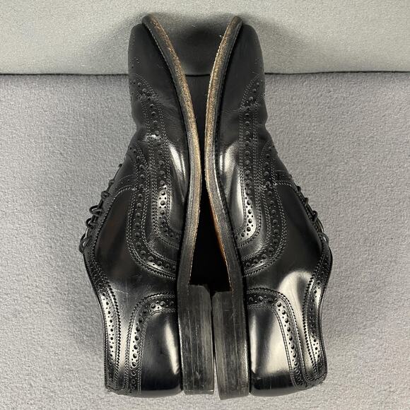 Allen Edmonds McAllister Shoes Mens Size 11 C Black Wingtip Oxford Made USA main image 5